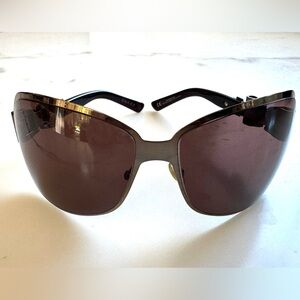 GUCCI Vintage GG2813/S Oversized Shield Sunglasses Brown Gradient Tom Ford Era